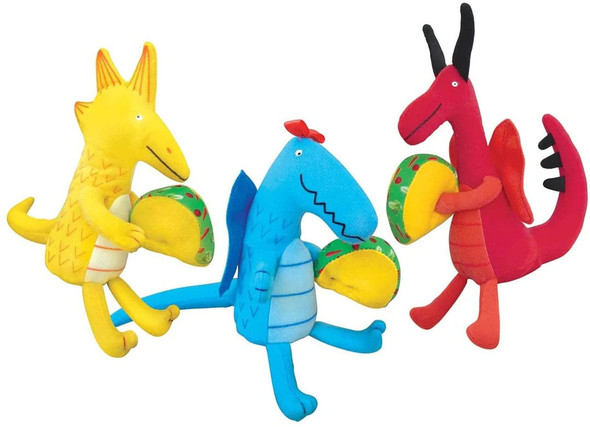 Dragons Love Tacos Plush Toy 3pk front cover by Adam Rubin, ISBN: 157982403X Dragons Love Tacos Plush Toy 3pk front cover by Adam Rubin, ISBN: 157982403X