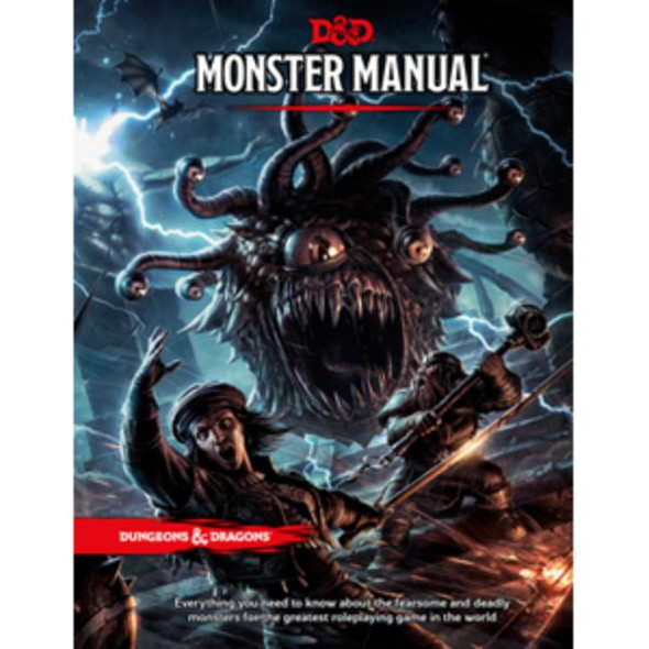 Monster Manual 5th (D&D Core Rulebook) front cover by Wizards Rpg Team, ISBN: 0786965614