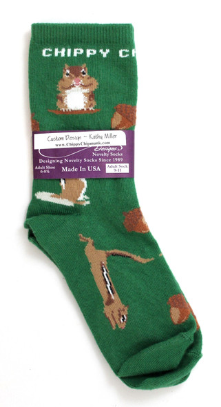 Chippy Large Adult Socks (Green Tag) front cover