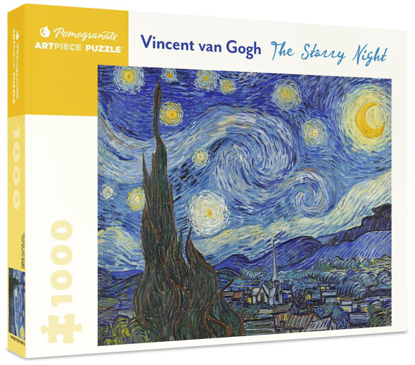 The Starry Night 1000 Piece Puzzle front cover, ISBN: 1087503752