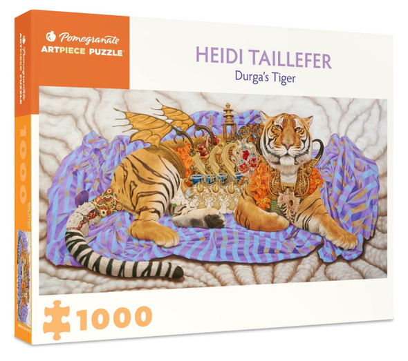 Durga’s Tiger 1000 Piece Puzzle front cover, ISBN: 108750614X