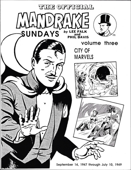 The Official Mandrake Sundays: Volume Three City of Marvels front cover by Lee Falk, Phil Davis