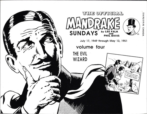 The Official Mandrake Sundays Vol. 4 The Evil Wizard July 17, 1949 - May 13, 1951 front cover by Lee Falk, Phil Davis