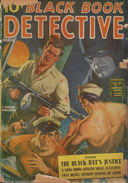 Black Book Detective: The Black Bat's Justice (March 1941) front cover by G. Wayman Jones