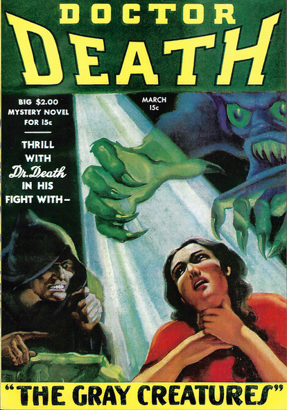 Doctor Death Vol. 1 No. 2 March 1935 (Facsmile) front cover by Carson W. Mowre