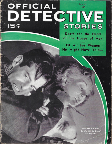 Official Detective Stories, March 1940 (Volume 8, Number 1) front cover by H.A. Keller