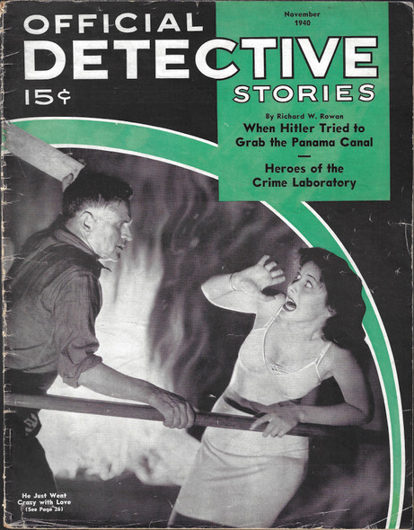 Official Detective Stories, November 1940 (Volume 8, Number 9) front cover by H.A. Keller