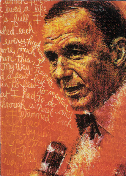 Frank Sinatra Concert Booklet: Madison Square Garden 1976 front cover by Frank Sinatra