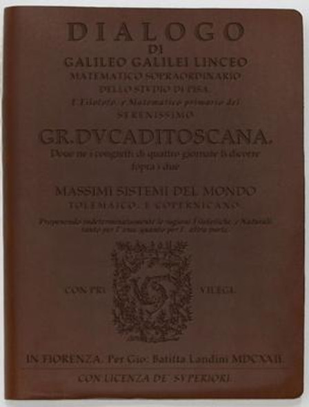 Dialogo by Galileo: Dark Brown Lined Journal (Science & Exploration (Discovery)) front cover, ISBN: 0998092371