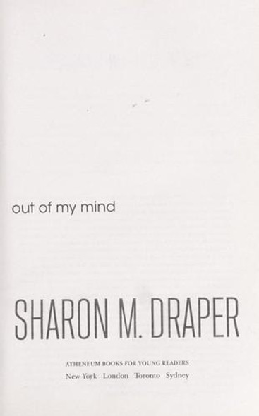 Out of My Mind front cover by Sharon M. Draper, ISBN: 1416971718