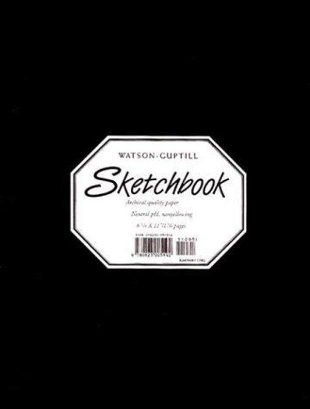 Sketchbook Black Cover 8 1/4 X 11" front cover by Watson-Guptill, ISBN: 0823005194