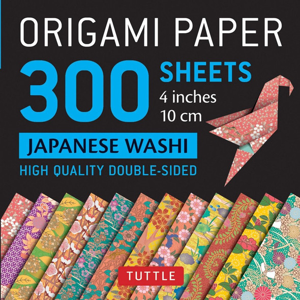 Origami Paper 300 sheets Japanese Washi Patterns 4" (10 cm) front cover, ISBN: 0804849226