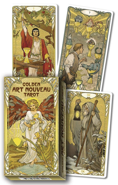 Golden Art Nouveau Tarot front cover by Giulia F. Massaglia, ISBN: 0738763462