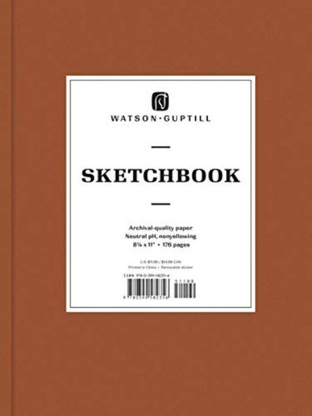 Large Chestnut Brown Sketchbook front cover by Watson-Guptill, ISBN: 0399582355