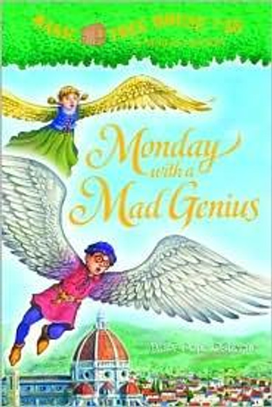Monday with a Mad Genius 38 Magic Tree House front cover by Mary Pope Osborne, ISBN: 0375837302
