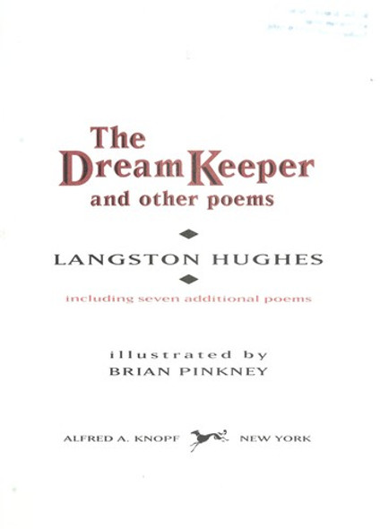 The Dream Keeper and Other Poems front cover by Langston Hughes, ISBN: 0679883479