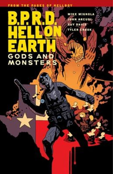 B.P.R.D. Hell on Earth Volume 2: Gods and Monsters front cover by Mike Mignola, John Arcudi, Tyler Crook, Guy Davis, ISBN: 1595828222