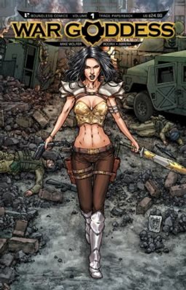 War Goddess Volume 1 front cover by Mike Wolfer, Pow Rodrix, ISBN: 1592911676
