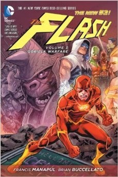 The Flash, Vol. 3: Gorilla Warfare front cover by Francis Manapul, Brian Buccellato, ISBN: 1401247121