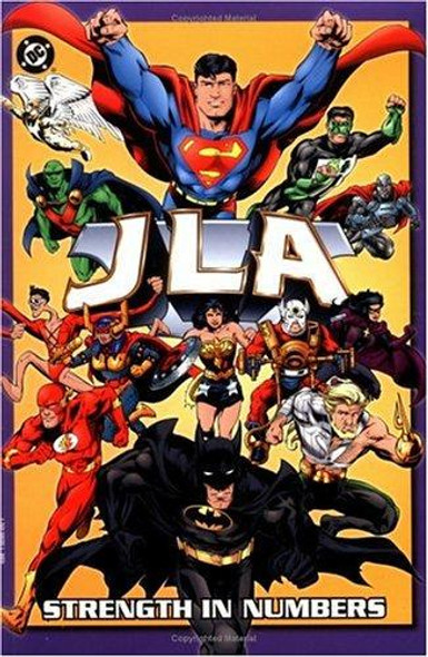 JLA (Book 4): Strength in Numbers front cover by Grant Morrison,Mark Waid,Christopher Priest, ISBN: 1563894351