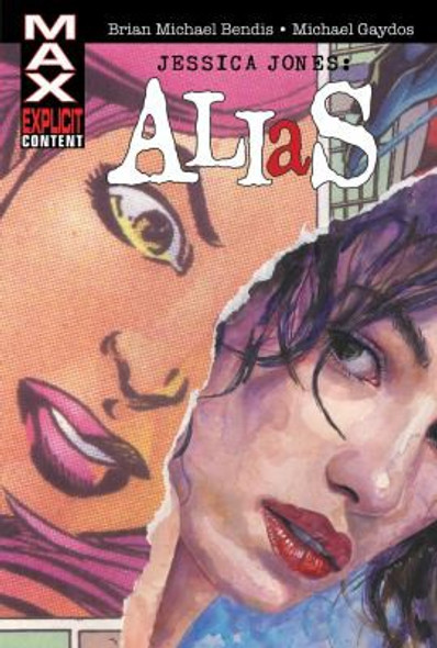 Jessica Jones: Alias Omnibus front cover by Brian Michael Bendis,Michael Gaydos,David Mack,Bill Sienkiewicz,Mark Bagley, ISBN: 130293130X