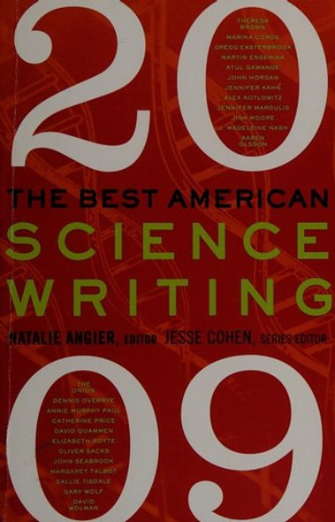 The Best American Science Writing 2009 front cover by Natalie Angier, Jesse Cohen, ISBN: 0061431664