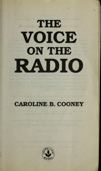 The Voice On the Radio 3 Janie Johnson front cover by Caroline B. Cooney, ISBN: 0440219779