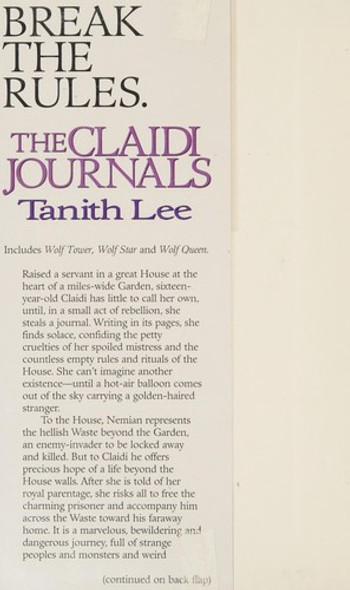The Claidi Journals: Wolf Tower, Wolf Star, Wolf Queen front cover by Tanith Lee, ISBN: 0739427350