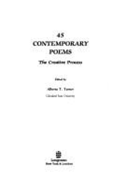 45 Contemporary Poems: The Creative Process front cover by Alberta T. Turner, ISBN: 0582284430