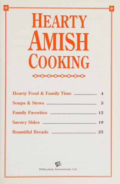 Hearty Amish Cooking front cover by Esther Yoder Stenson, ISBN: 1450859658