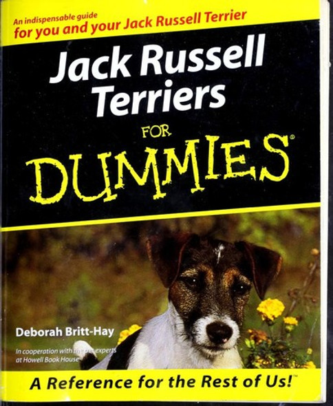 Jack Russell Terriers For Dummies front cover by Deborah Britt-Hay, ISBN: 0764552686