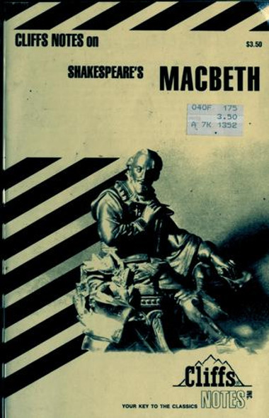 Shakespeare's Macbeth (Cliff's Notes) front cover by Cliffs Notes Editors, ISBN: 0822000466