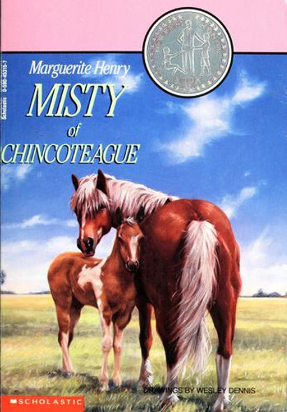 Misty of Chincoteague front cover by Marguerite Henry, ISBN: 0590453157