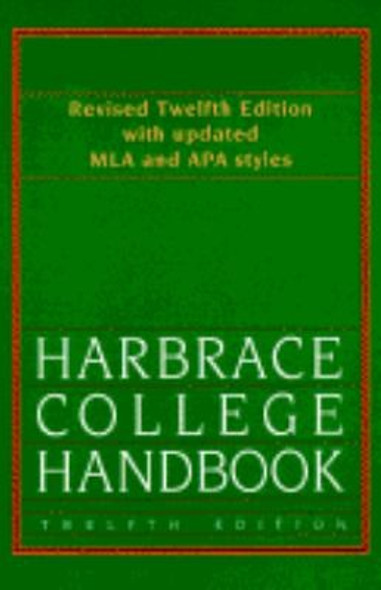 Harbrace College Handbook (Hodges Harbrace Handbook) front cover by Nancy Lombardi, ISBN: 0155033379