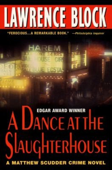 A Dance at the Slaughterhouse (Matthew Scudder) front cover by Lawrence Block, ISBN: 0380813734