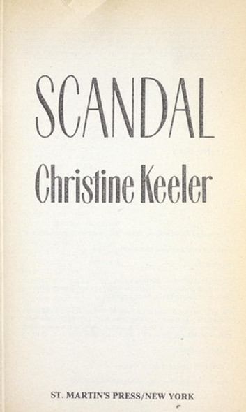 Scandal front cover by Christine Keeler, ISBN: 0312920709