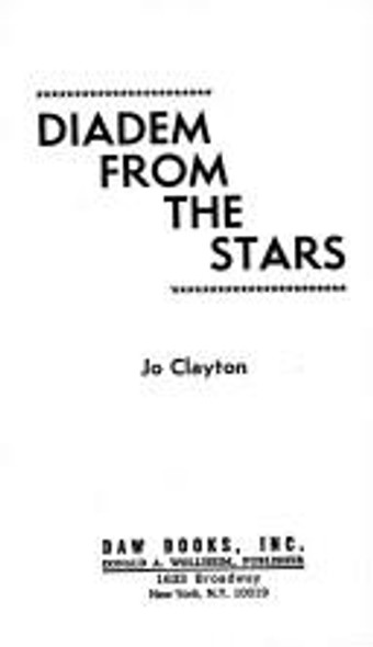 Diadem from the Stars front cover by Jo Clayton, ISBN: 0879979771