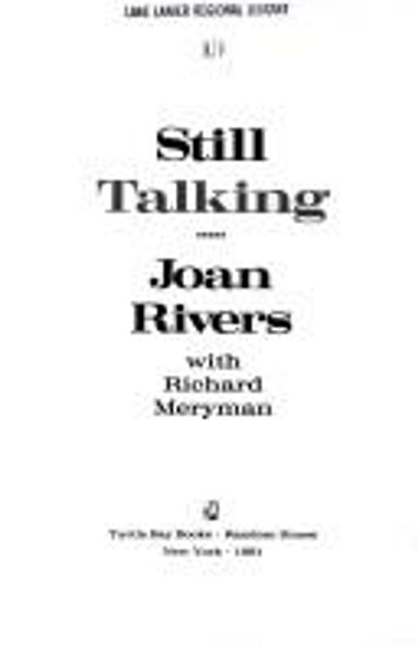 Still Talking front cover by Joan Rivers, Richard Meryman, ISBN: 0394579917