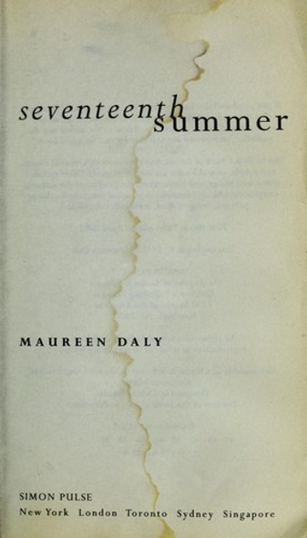 Seventeenth Summer front cover by Maureen Daly, ISBN: 0671619314