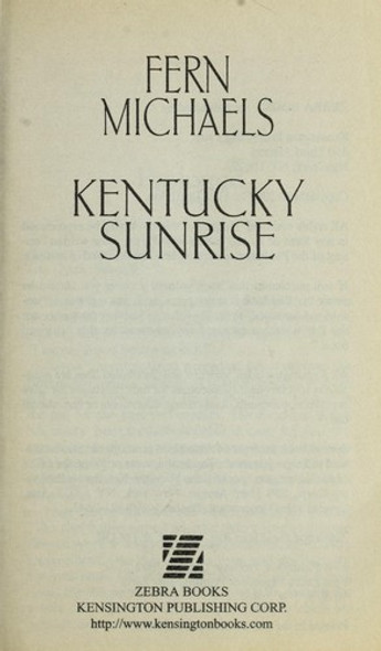 Kentucky Sunrise front cover by Fern Michaels, ISBN: 082177462X