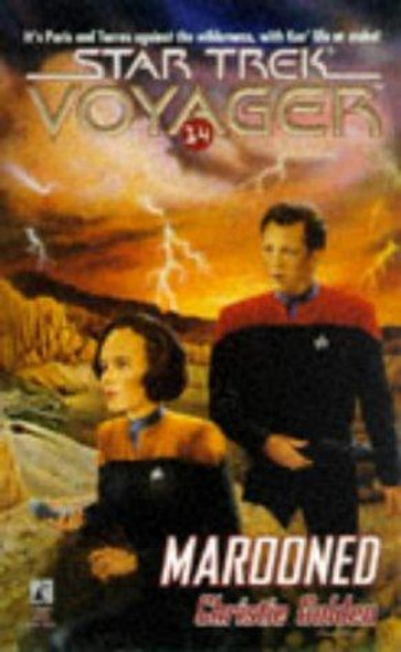 Marooned (Star Trek Voyager, No 14) front cover by Christie Golden, ISBN: 0671014234