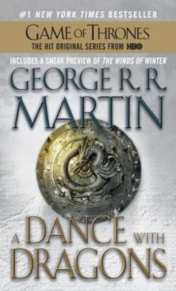 A Dance with Dragons 5 Song of Ice and Fire front cover by George R.R. Martin, ISBN: 0553582011