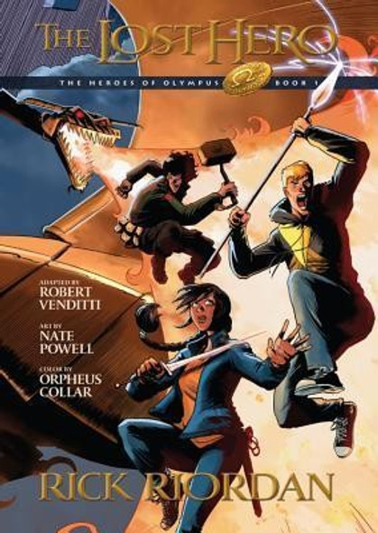 The Lost Hero 1 Heroes of Olympus (The Graphic Novel) front cover by Rick Riordan, Robert Venditti, ISBN: 1423163257