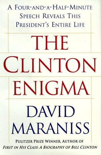 The Clinton Enigma front cover by David Maraniss, ISBN: 0684862964
