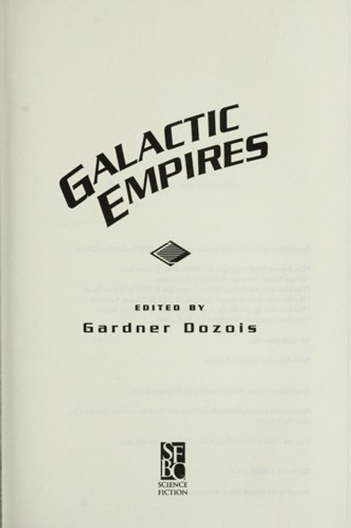 Galactic Empires front cover by Gardener (editor) Dozois, ISBN: 1582882916