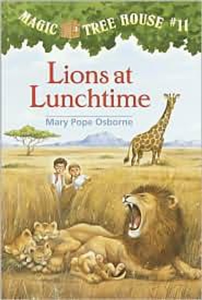 Lions at Lunchtime 11 Magic Tree House front cover by Mary Pope Osborne, ISBN: 0679883401