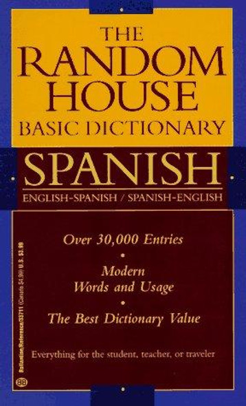 Random House Basic Dictionary Spanish front cover by Donald F. Sola, ISBN: 0345337115