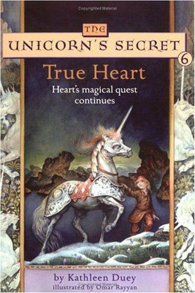 True Heart 6 Unicorn's Secret front cover by Kathleen Duey, ISBN: 068985370X