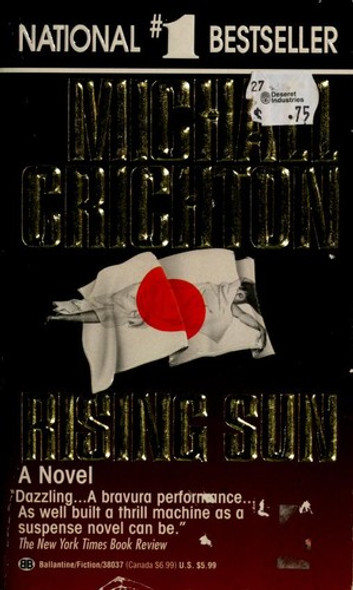 Rising Sun front cover by Michael Crichton, ISBN: 0345380371