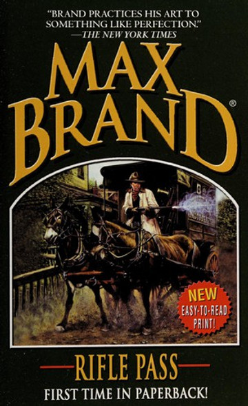 Rifle Pass front cover by Max Brand, ISBN: 0843960795
